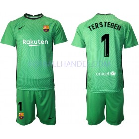 Barn Fotballdrakter Keeper FC Barcelona TER Stegen 1 2020-21 Kortermet M001